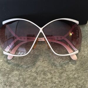Vintage Christian Dior 2056 67mm butterfly eyeglass frames ONLY